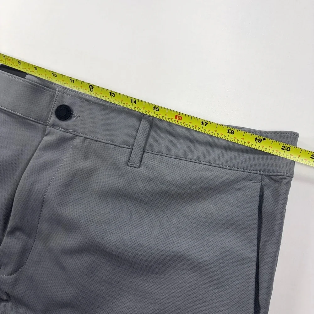 Banana Republic Mens Flat Front Pants Gray Performance Trousers 40x34